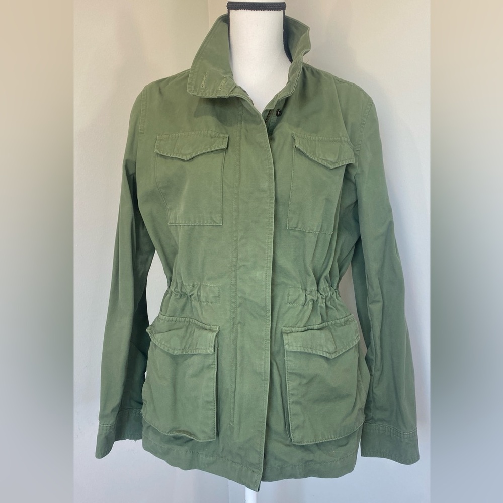 Levi’s Olive Green Field Utility MilitaryJacket Safari Cargo 100% Cotton Medium